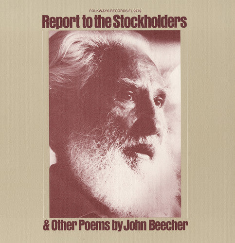John Beecher - Report to the Stockholders: Poems By John Beecher [CD]