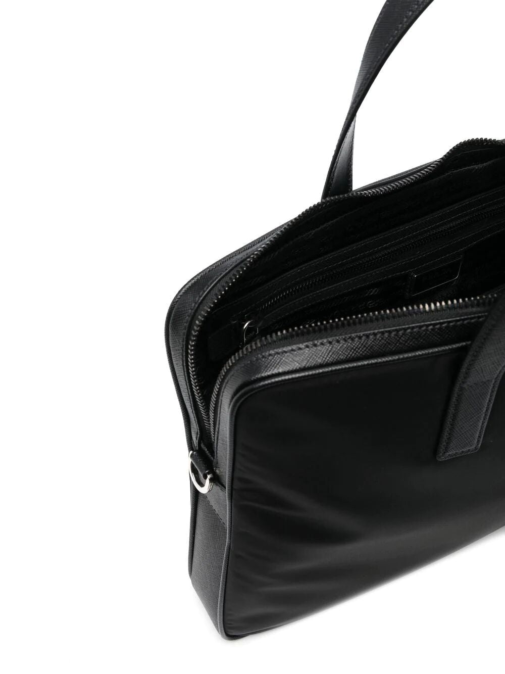 Prada Men Cartella Re-Nylon E Saffiano