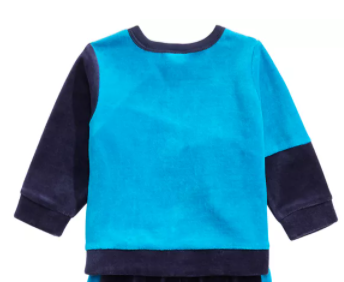 First Impressions Boys Velour Colorblocked Sweatshirt, 18Mo