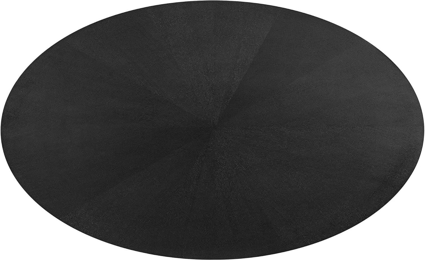 Crossroads 71 Inch Oval Wood Dining Table Black Seats 6 Easy To Assemble