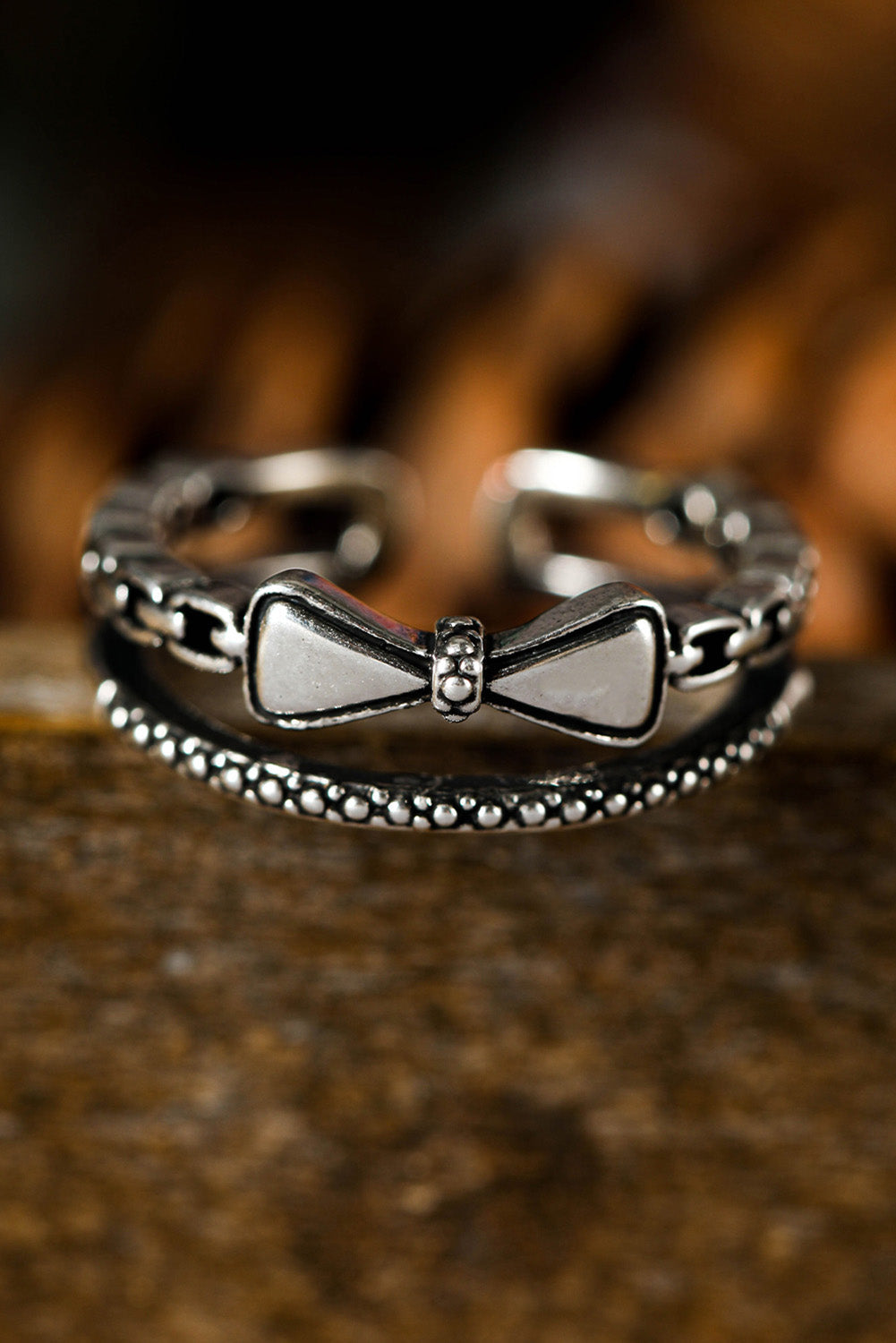 Alena alloy Double Tier Ring