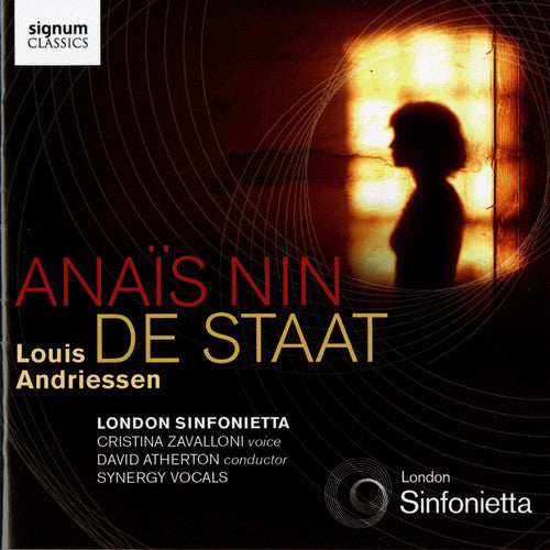 London Sinfonietta, Cristina Zavalloni, David Atherton, Synergy Vocals - Anais Nin de Staat [CD]