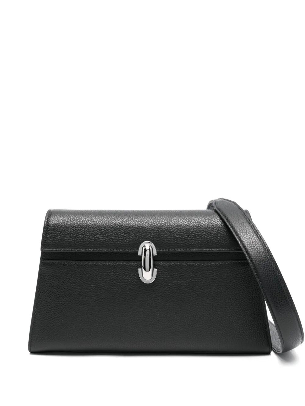 Savette Women Symmetry Shoulder Bag In Grained Calf Leather