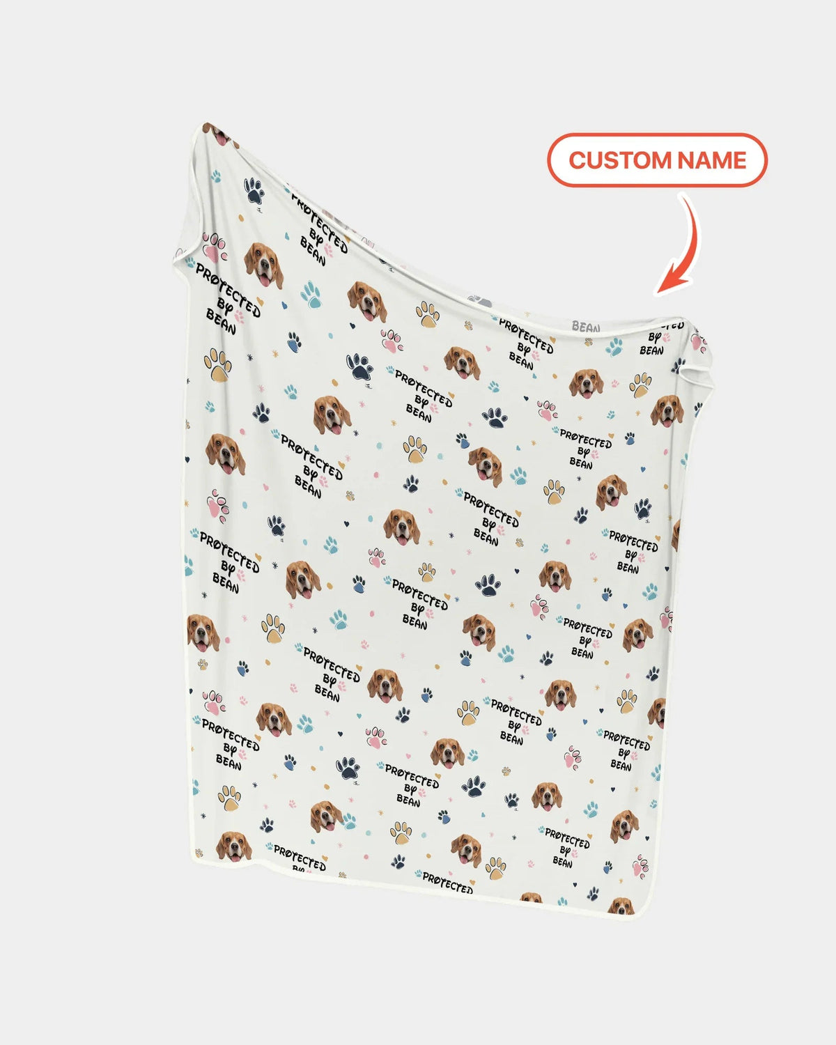 Custom Dog Pattern Blanket