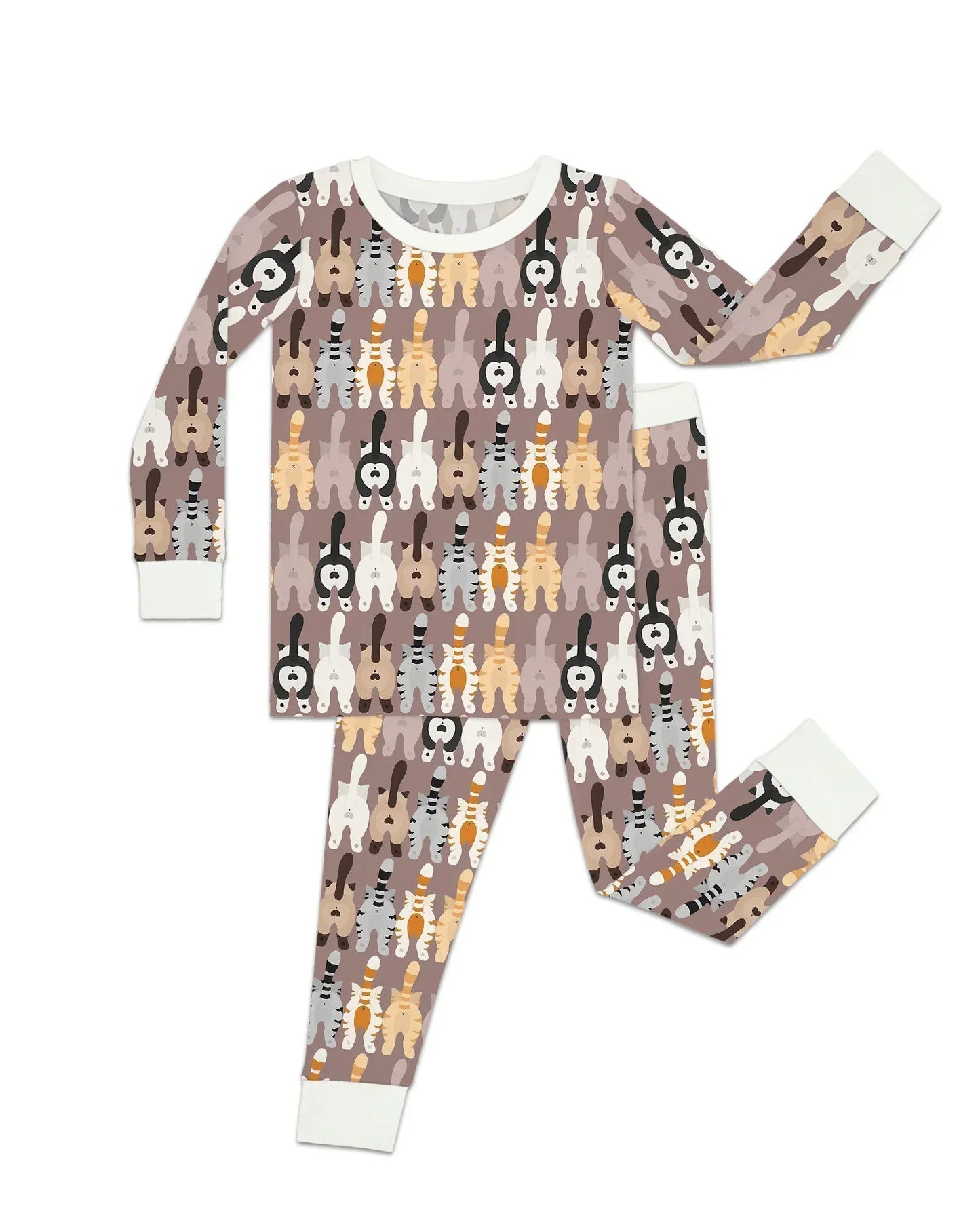 Cheeky Tails Two Piece Long Sleeve Pajama Set
