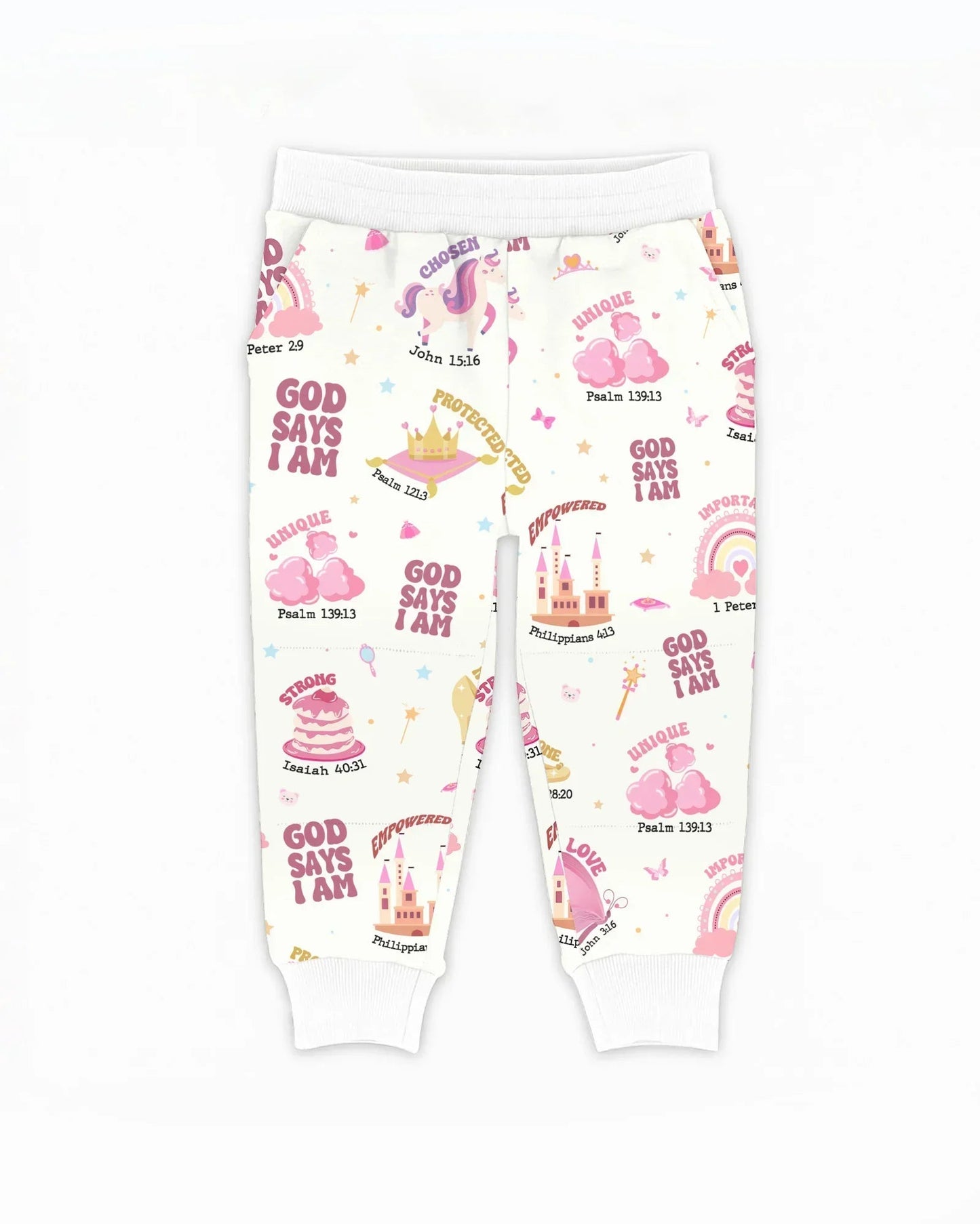 God Says I Am Girl Bamboo Jogger