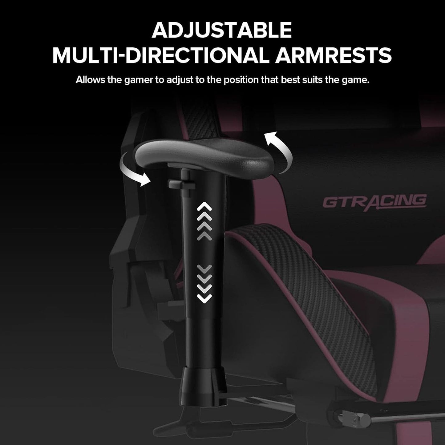 Ergonomic Gaming Chair With Bluetooth Speakers And Footrest