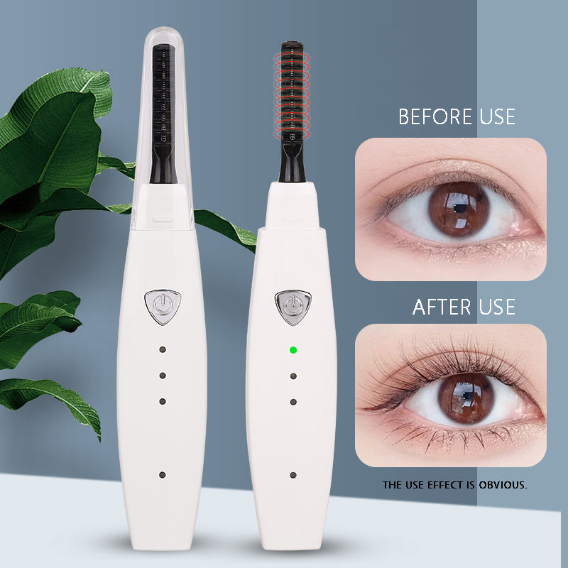 Electric Heated Eyelash Curler USB Rechargeable Eyelashes Curler Quick