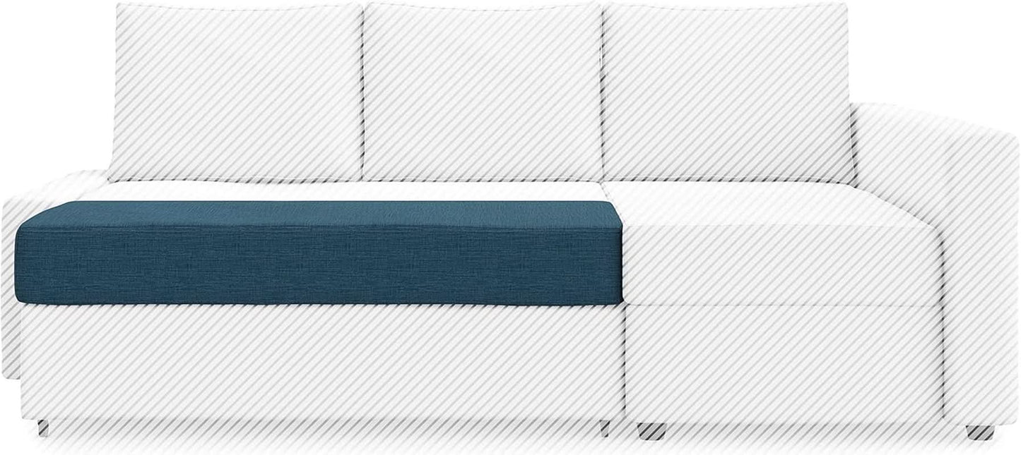 Snug Fit Friheten Sofa Slipcover With Chaise Navy Blue