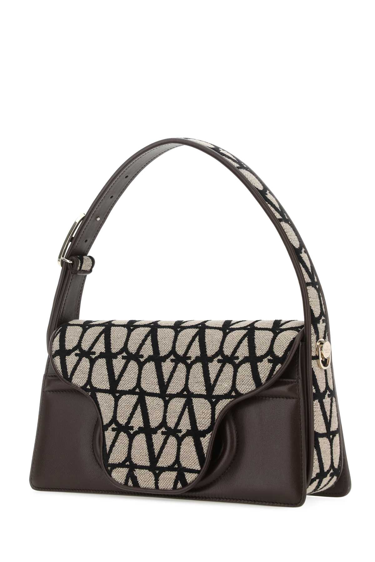 Valentino Garavani Women Toile Iconographe And Leather Le Grand Deuxieme Shoulder Bag