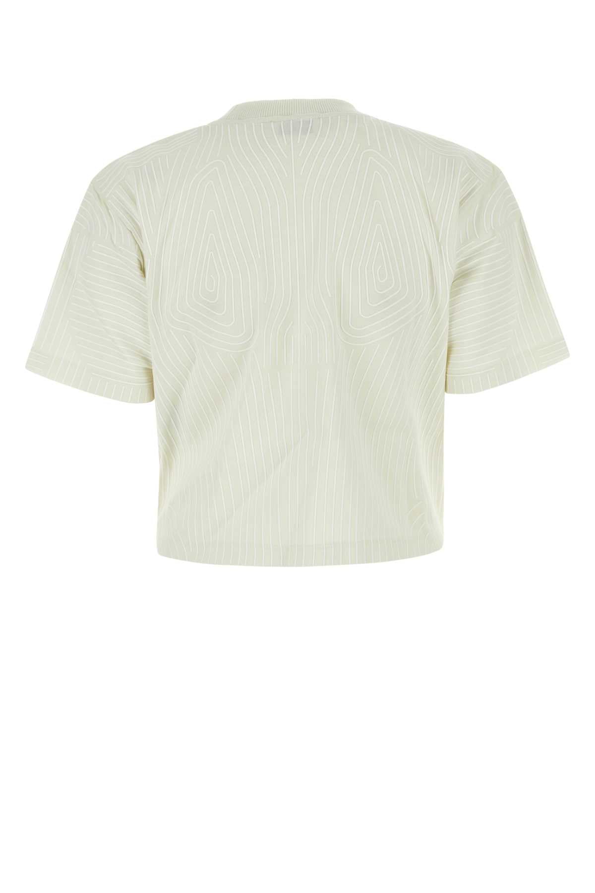 Off White Women Ivory Cotton Oversize T-Shirt
