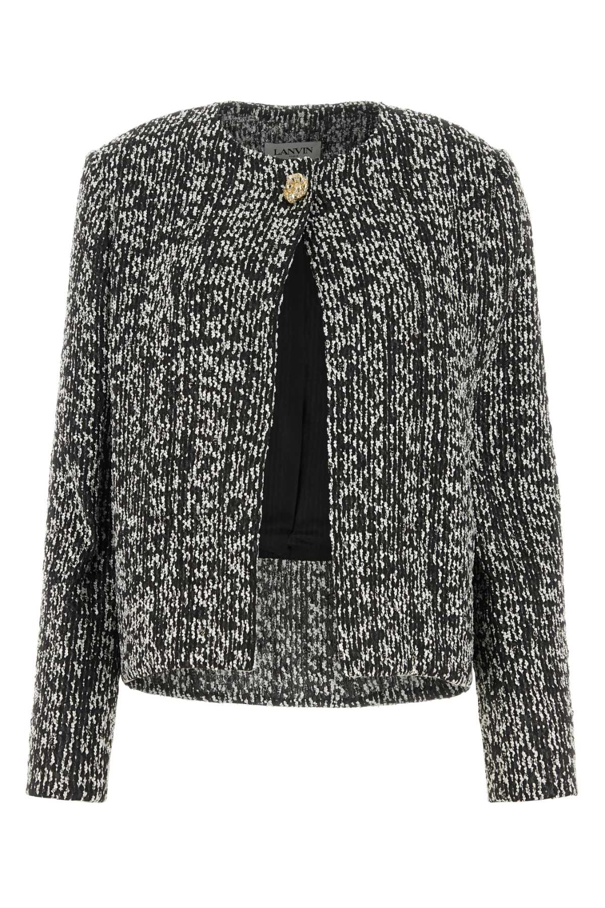 Lanvin Women Two-Tone Tweed Blazer