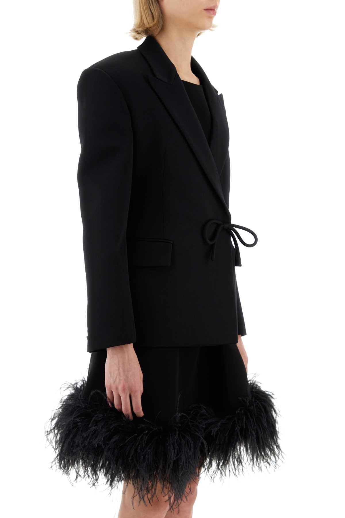 Valentino Garavani Women Black Wool Blazer