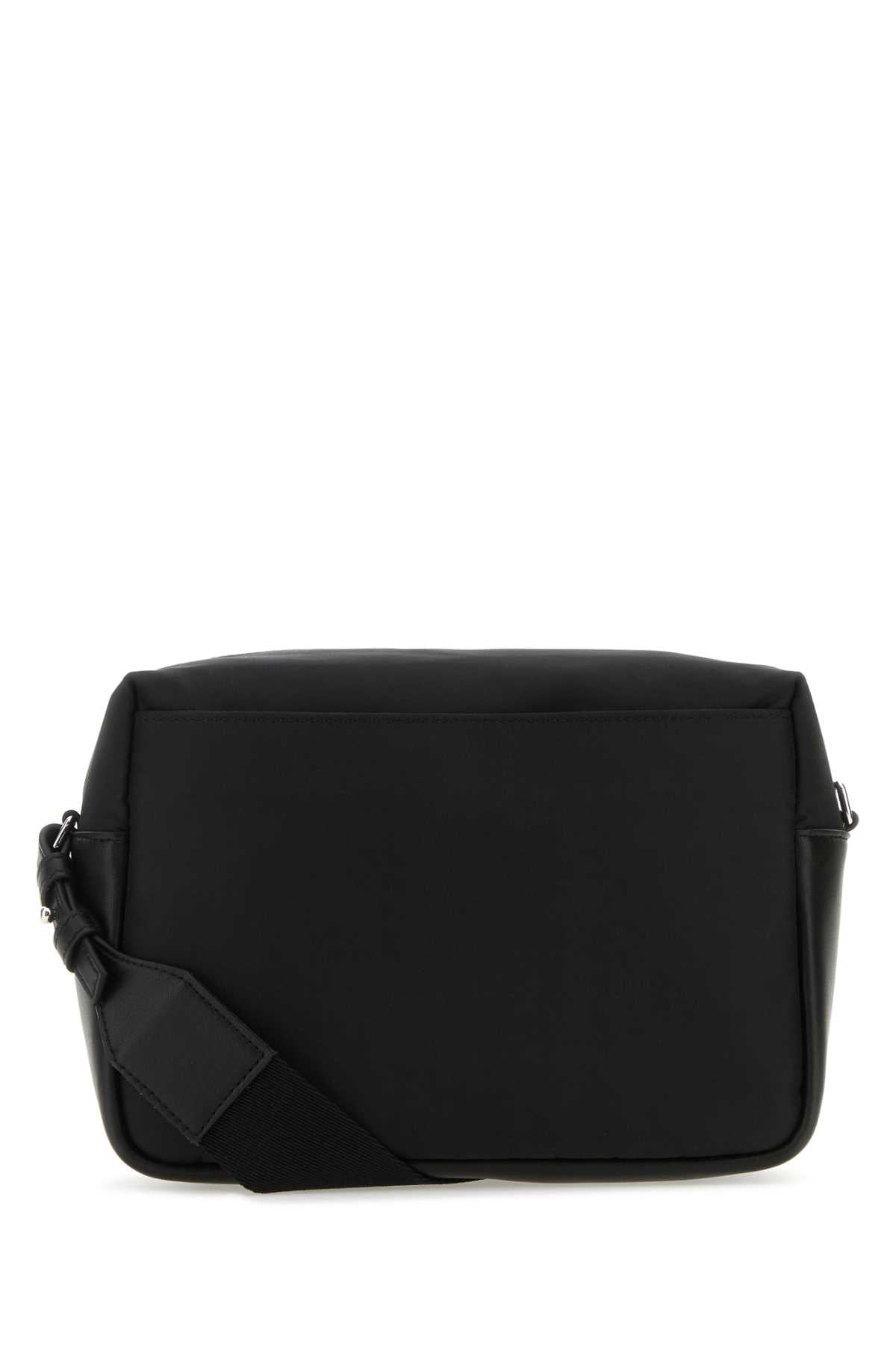 Alexander Mcqueen Men Black Fabric Mcqueen Graffiti Crossbody Bag