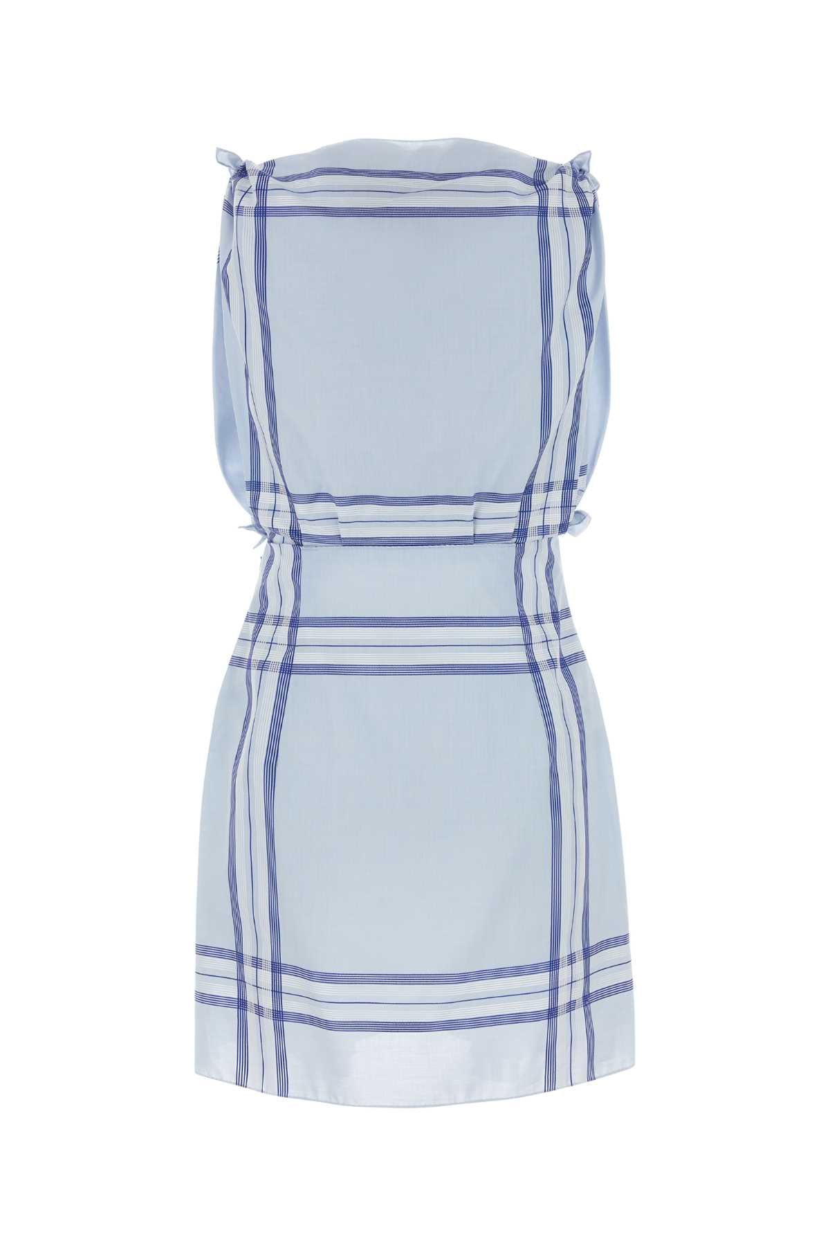 Prada Women Embroidered Cotton Mini Dres