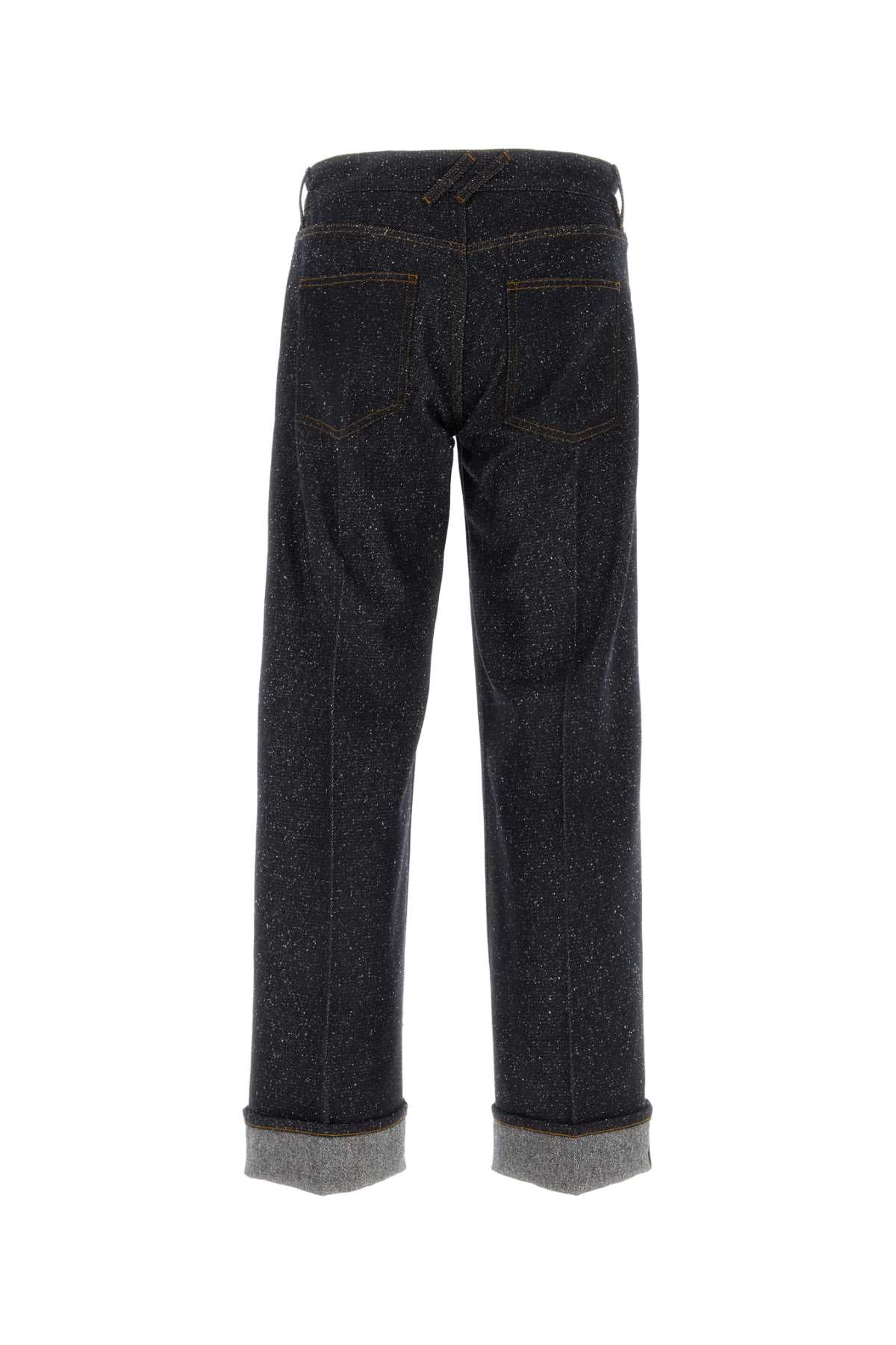 Burberry Men Melange Blue Denim Jeans