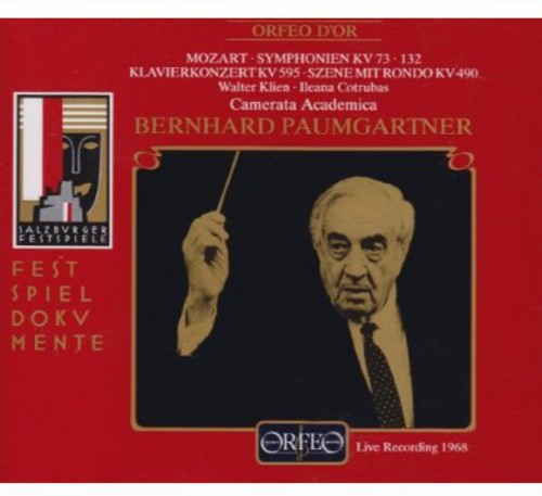 Mozart / Cotrubas / Paumgartner - Sym. KV 73 & 132 & Klavierkonzert KV 595 & Szene [CD]