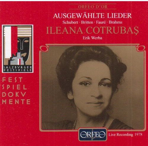 Ileana Cotrubas - Selected Lieder: Schubert, Britten, Faure, Et Al [CD]