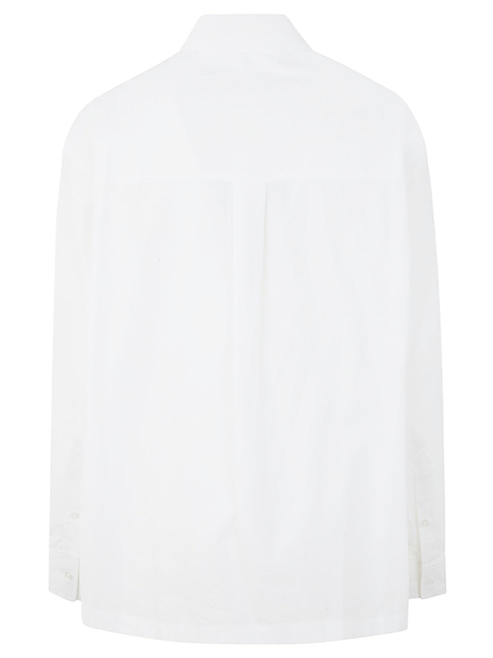 Alexander Wang Women Button Up Long Sleeve Shirt With Logo Apple Patch