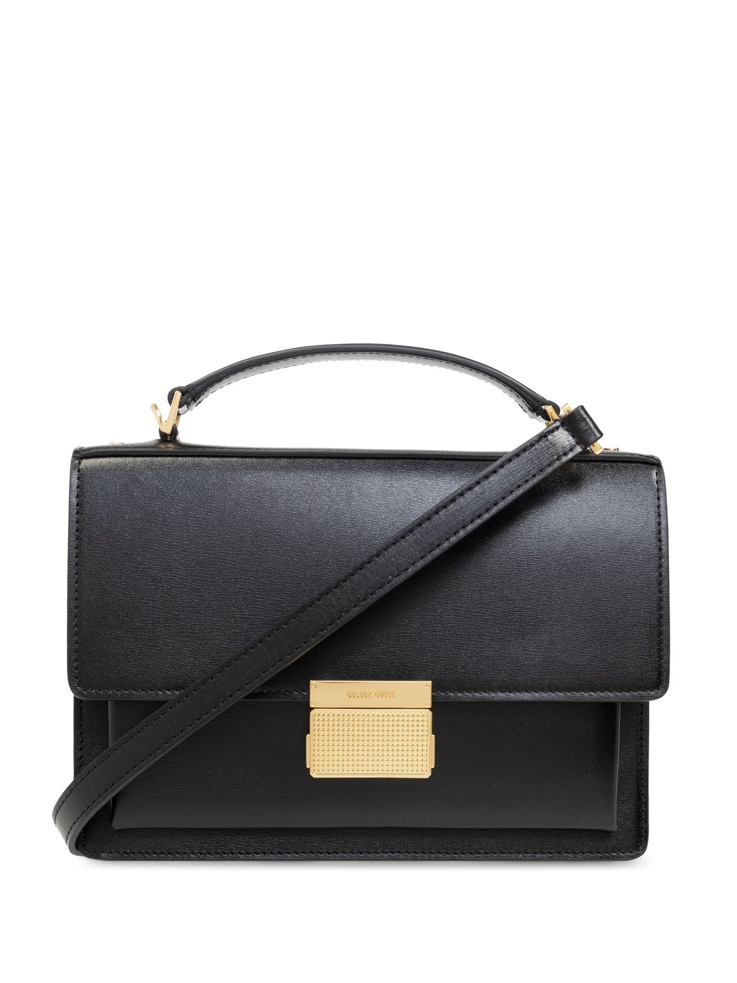 Golden Goose Women Venezia Bag Palmellato Leather Body Gold Metal Details
