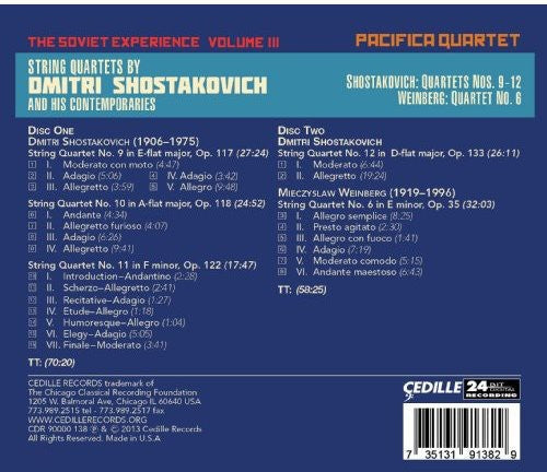 Pacifica Quartet - Soviet Experience 3 [2 CD]