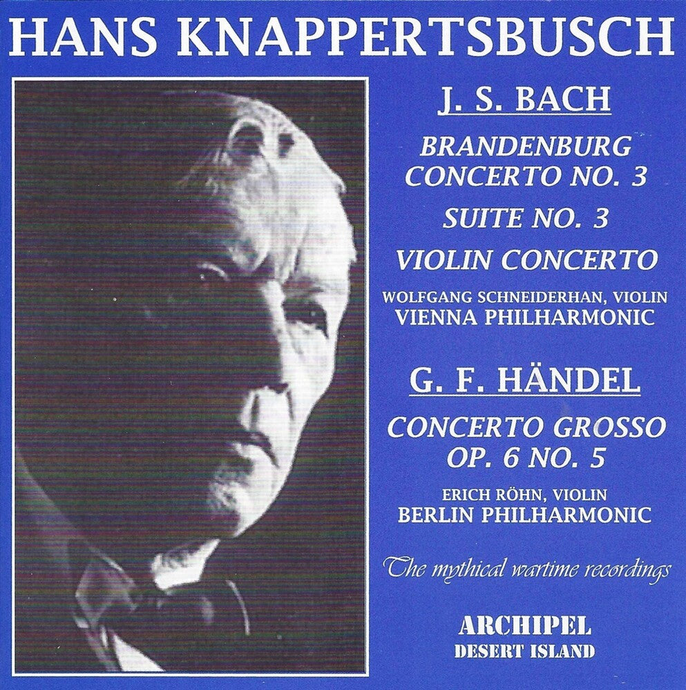 J Bach S / Knappertsbusch - Brandenburgisches Konzert 3 [CD]