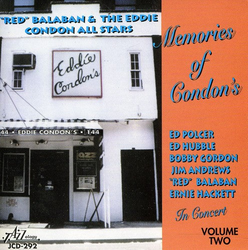 Red Balaban - Memories Of Condon's - In Concert, Vol. 2 [CD]