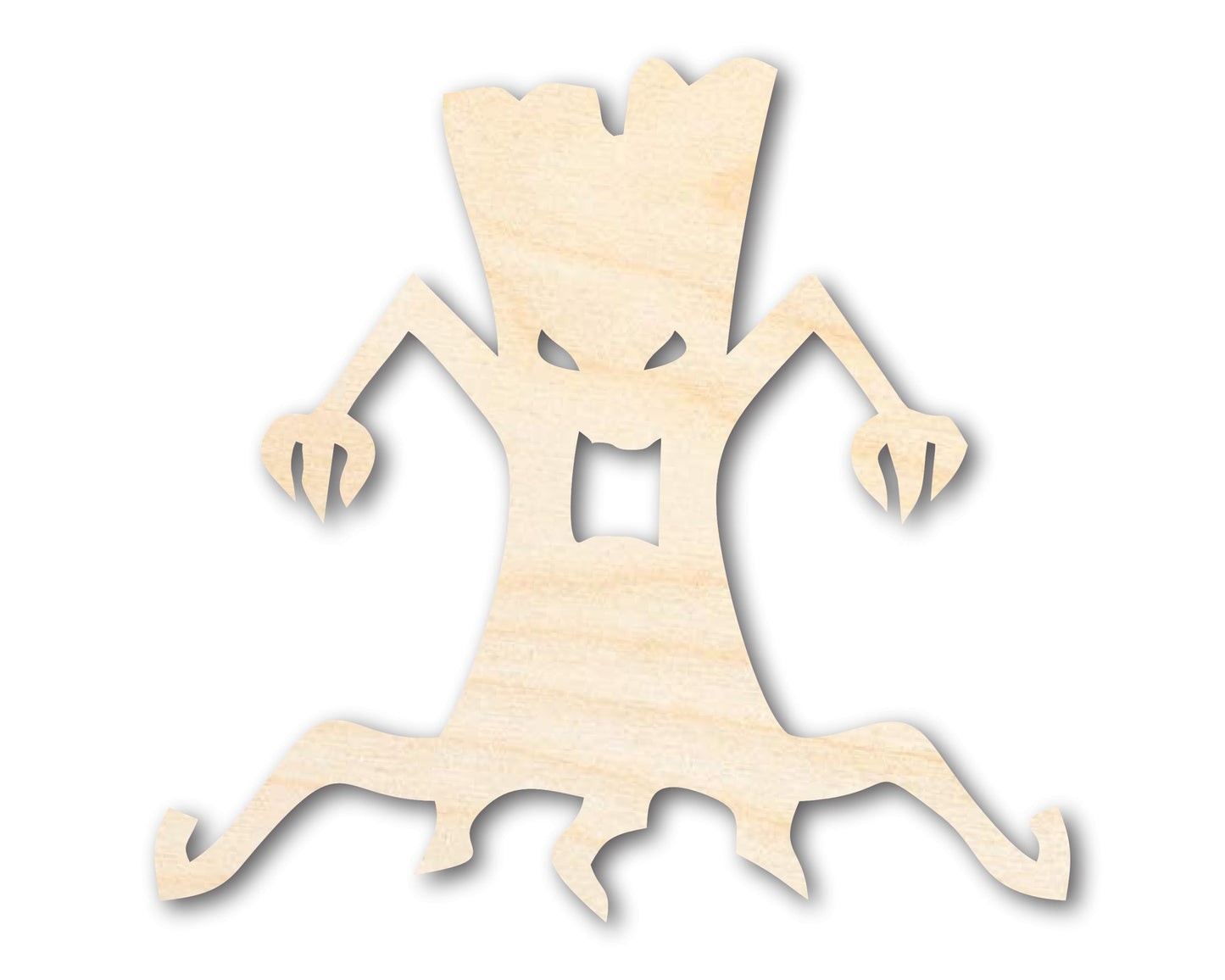 Unfinished Wood Scary Tree Shape - Craft - up to 46"