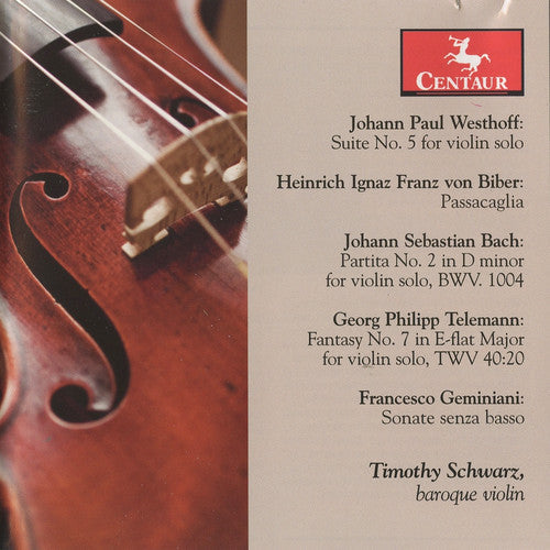 Timothy Schwarz - Suite No 5 for Violin Solo / Partita No 2 [CD]