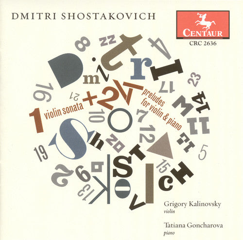 Shostakovich / Kalinovsky / Goncharova - Violin Sonata / 24 Preludes Violin & Piano [CD]