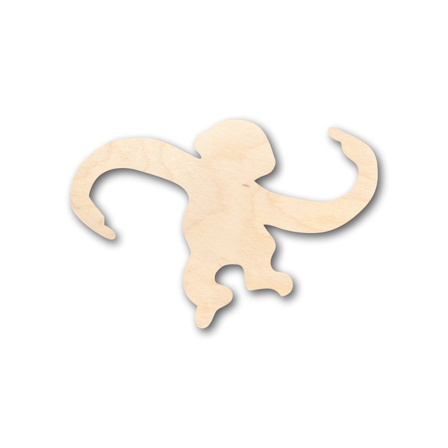 Unfinished Wood Goofy Monkey Shape - Craft - up to 46" DIY