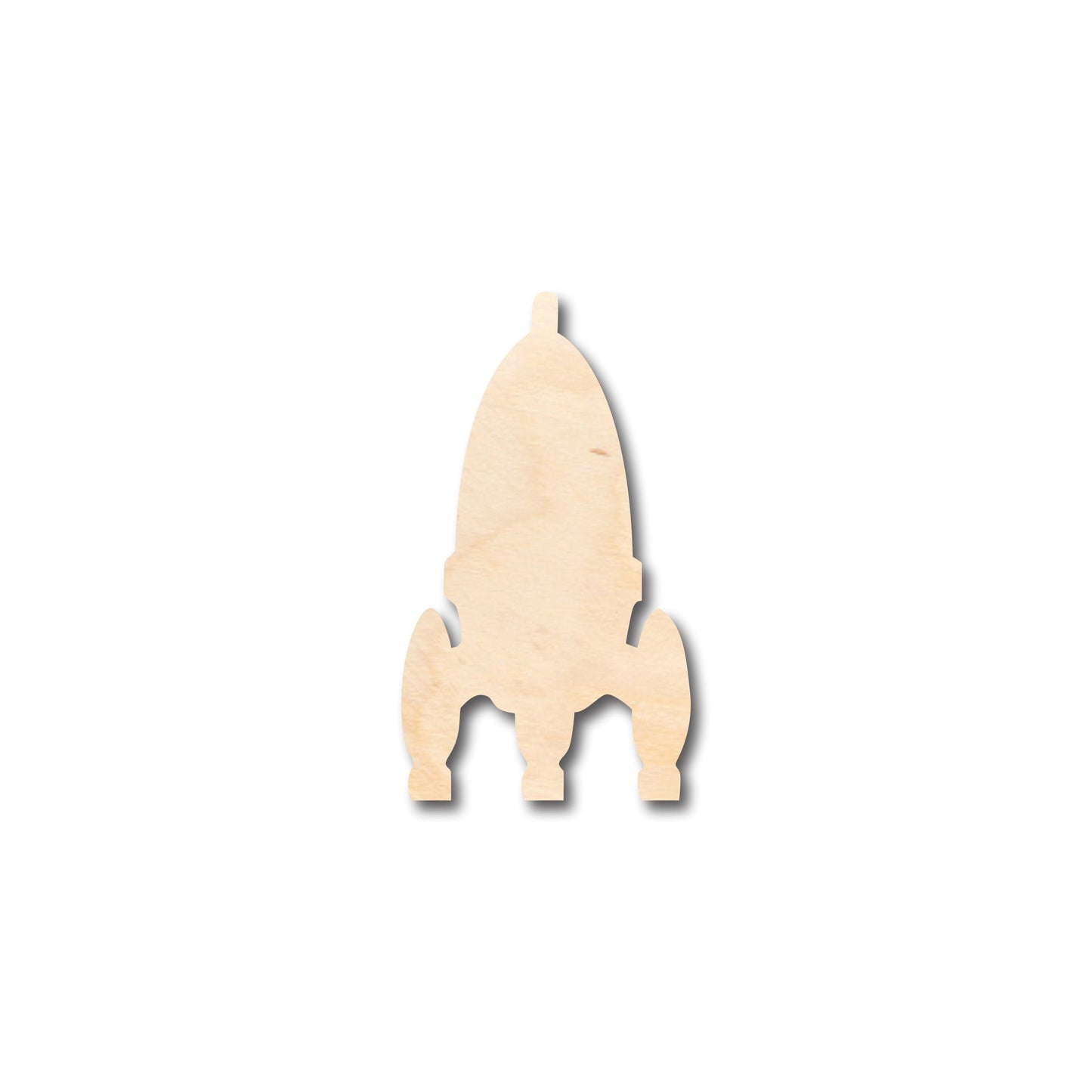 Unfinished Wood Rocket Shape - Craft - up to 46" DIY