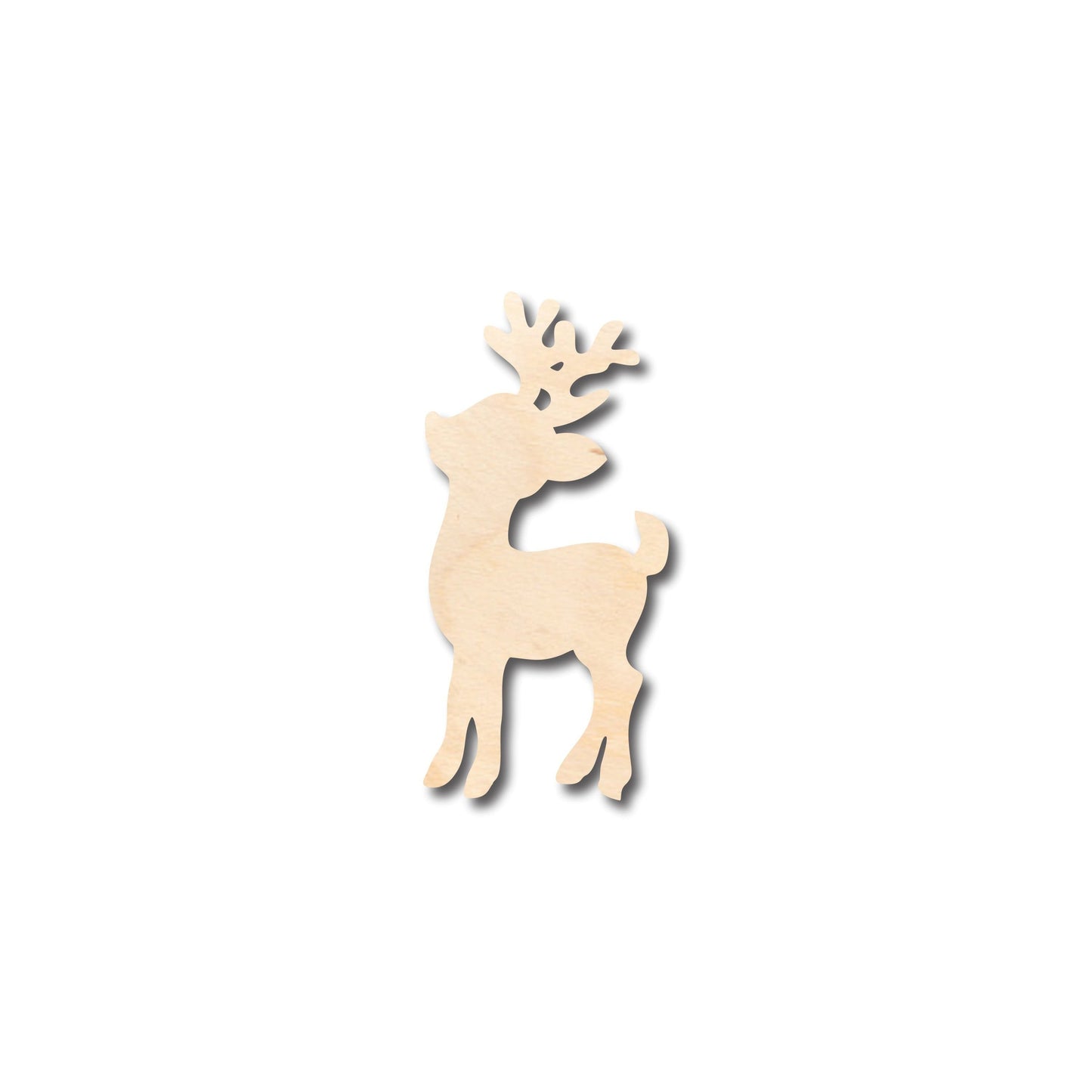 Unfinished Wood Santa's Reindeer Shape - Craft - up to 46" DIY