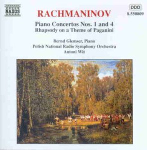 Bernd Glemser - Piano Ctos 1 & 4: Rhapsody on a Theme of Paganini [CD]