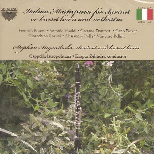 Siegenthaler / Capella Istropolitana / Zehnder - Italian Masterpieces for Clarinet or Basset Horn [CD]