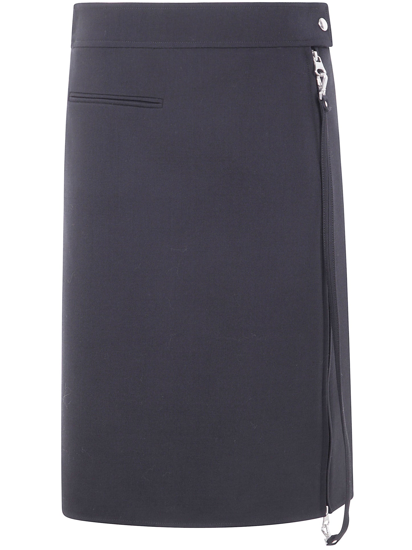 Courreges Women Zipped "Heritage" Crepe Skirt