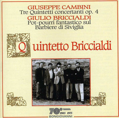 Quintetto Briccialdi - Tre Quintetti Concertanti Op 4 Per Flauto Oboe [CD]