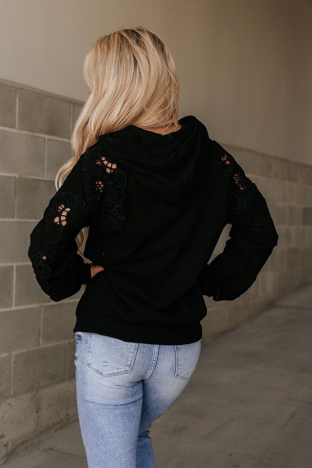 University Hoodie - Love Story Black