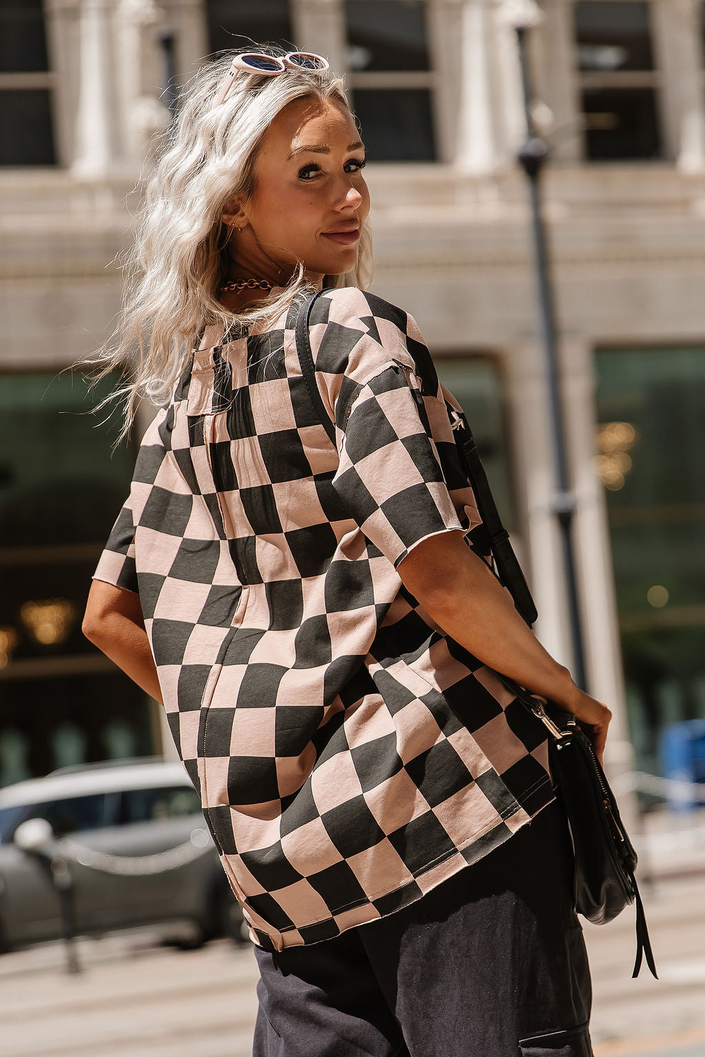 Boyfriend Tee - Checkmate