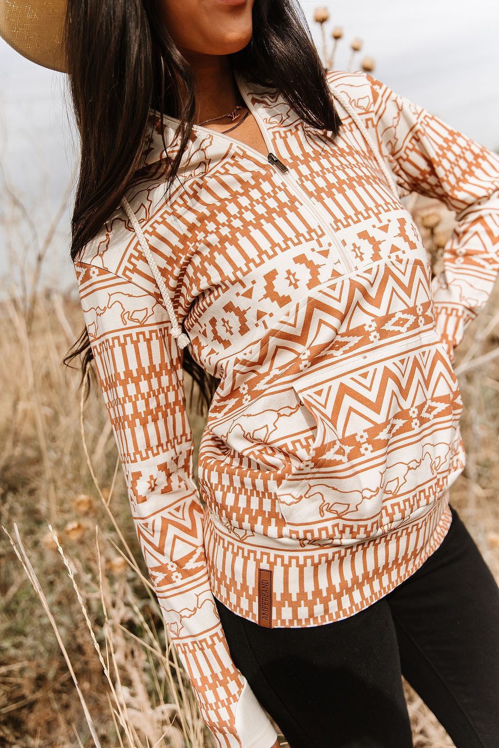HalfZip Sweatshirt - Bronco Babe