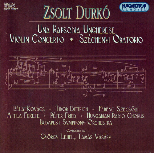 Durko / Budapest Symphony Orchestra / Lehel - Una Rapsodia Ungherese Violin Concerto [CD]