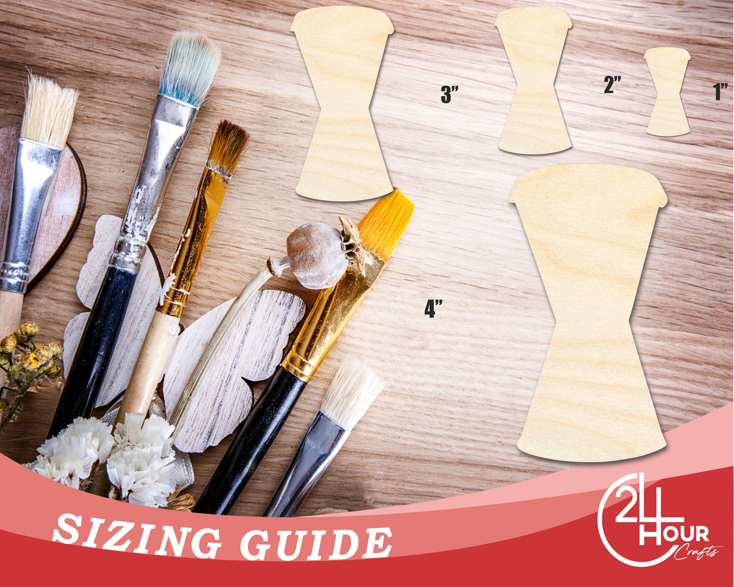 Unfinished Hawaiian Drum Shape | DIY Craft Cutout | up to 46" DIY