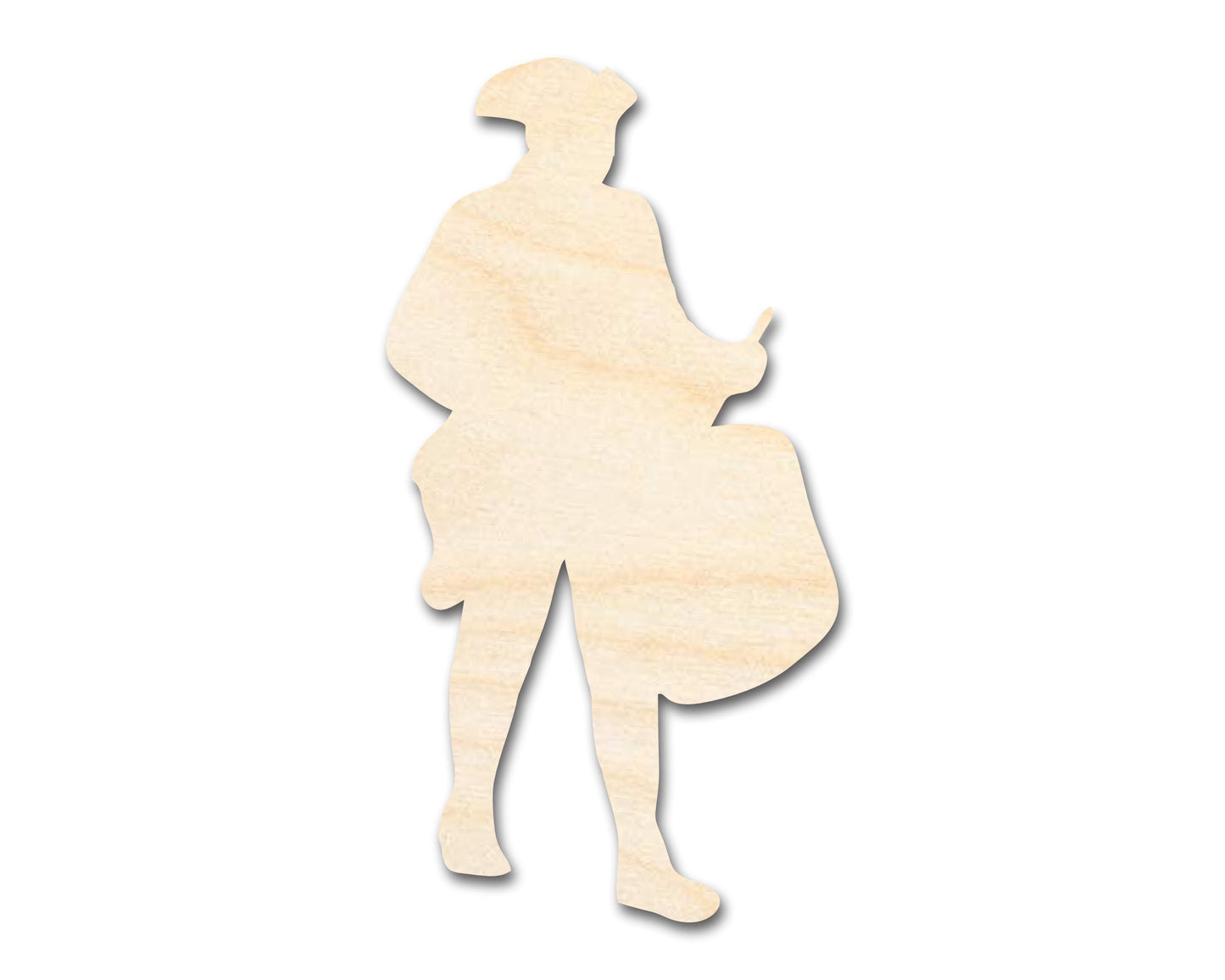 Unfinished Wood War Drummer Shape | DIY Craft Cutout | up to 46" DIY