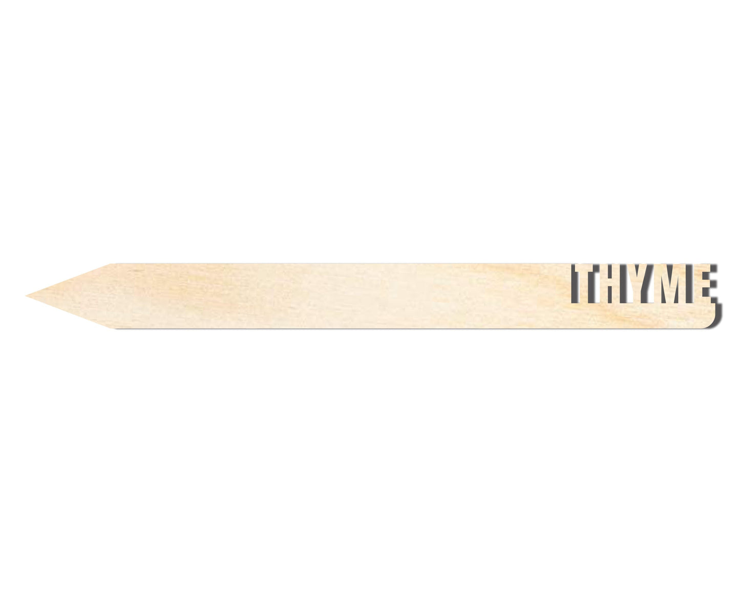 Unfinished Wood Thyme Garden Stake | DIY Craft Cutout | up to 24" DIY