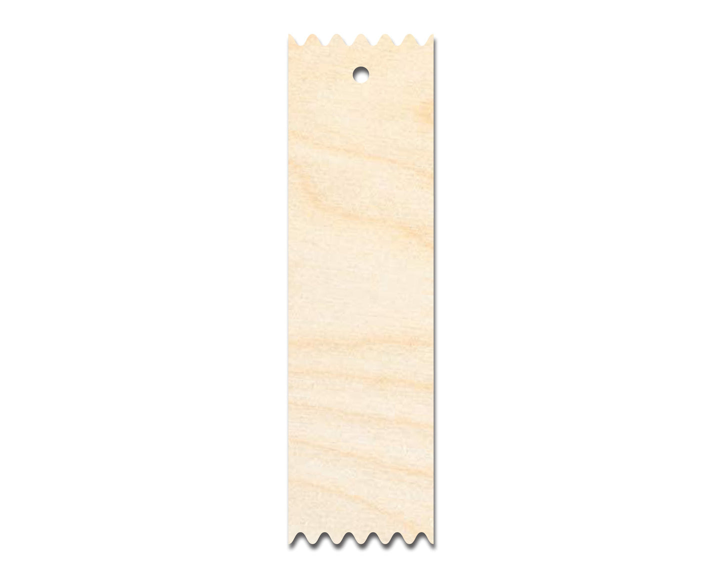 Unfinished Wood Pointed Edge Bookmark Shape | DIY Craft Cutout | up to 12" DIY