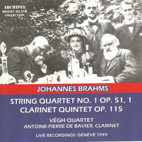 Brahms / Bavier / Vegh Quartet - String Quartet No 1 Op 51 [CD]