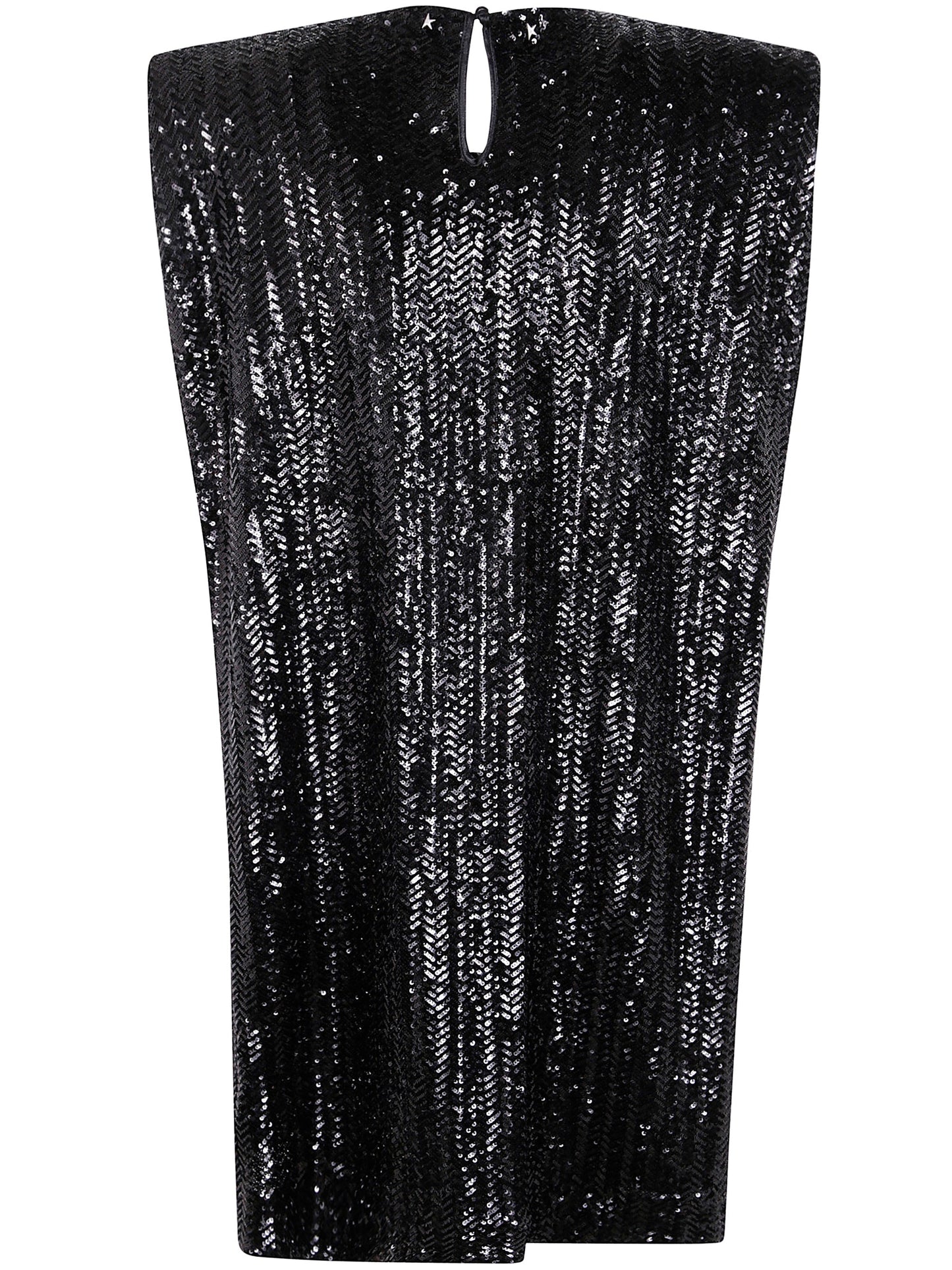 Golden Goose Women Journey W`S Sleeveless Tee Dress With Shoulderpads Full Paillettes