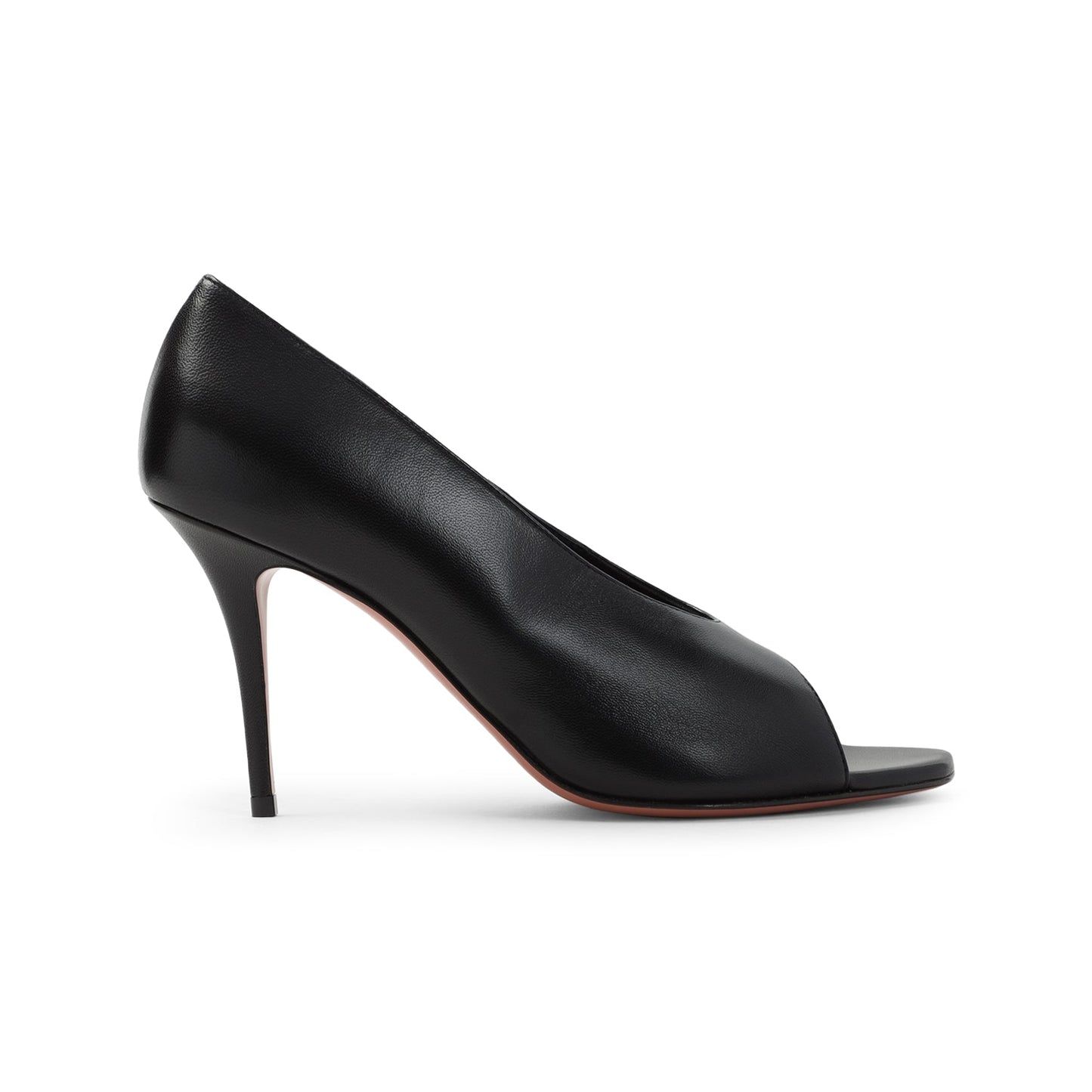 Amina Muaddi Julianne 90 Peep Toe Nappa Pumps Women