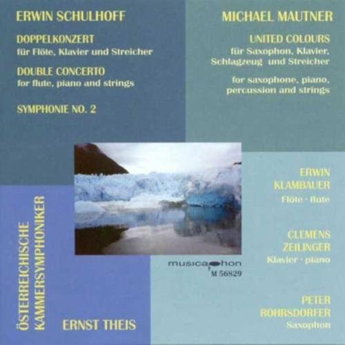 Ernst Theis - Double Concerto for Flute Piano & Strimgs: Sym 2 [CD]