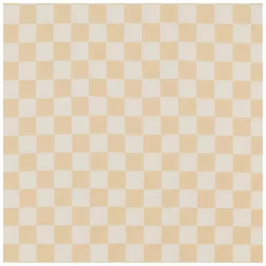 Beige White Checkered New Lounger Curve Cover